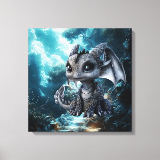 Drakenwereld Canvas Afdruk (Voorkant)