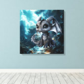 Drakenwereld Canvas Afdruk (Insitu (Houten vloer))