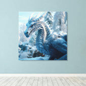 Drakenwereld Canvas Afdruk (Insitu (Houten vloer))
