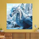 Drakenwereld Canvas Afdruk (Insitu (Woonkamer))