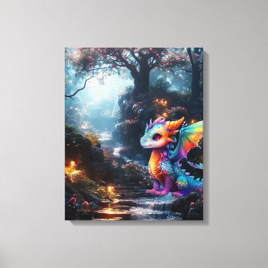 Drakenwereld Canvas Afdruk (Voorkant)