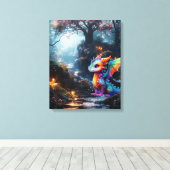 Drakenwereld Canvas Afdruk (Insitu (Houten vloer))