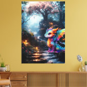 Drakenwereld Canvas Afdruk (Insitu (Woonkamer))