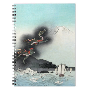 Drakenwoede Zeeslag om de Mount Fuji, Japan Notitieboek