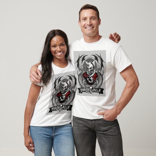 "Drakenziel: Schattigee schedel mascotte T-shirt" T-shirt (Unisex)