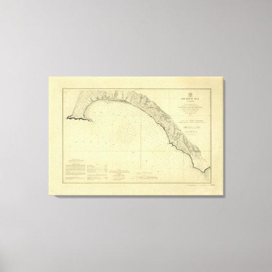 Drake's Bay, Californië Canvas Afdruk (Voorkant)