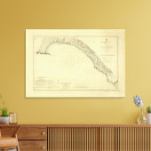 Drake's Bay, Californië Canvas Afdruk (Insitu (Woonkamer))