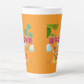 Drakeschip harmonie oranje latte mok (Voorkant)