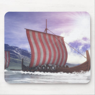 Drakkars - 3D rendering Muismat