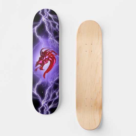 Drakon Bliksem Persoonlijk Skateboard (Voorkant)
