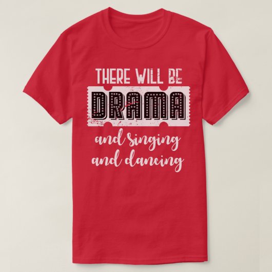 Drama Actor Theater T-shirt (Design voorkant)