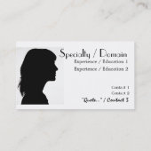 Drama/Actor's Visitekaartje (Achterkant)