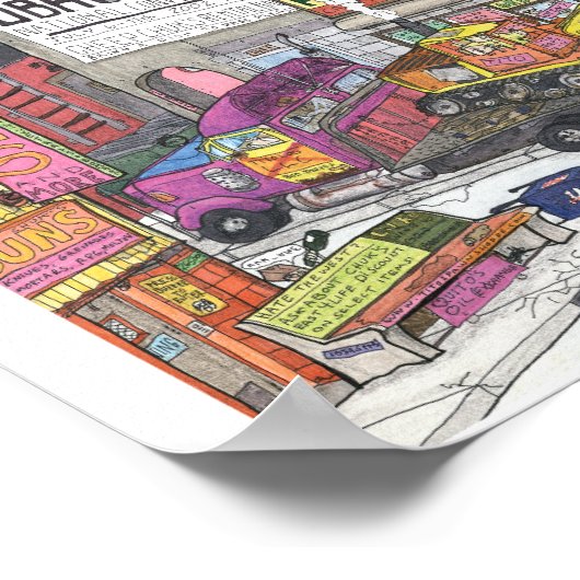 Drama at the corner of Broad & Charles Poster (Hoek)