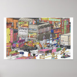 Drama at the corner of Broad & Charles Poster