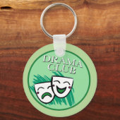 Drama Club Badge in Green Sleutelhanger (Voorkant)