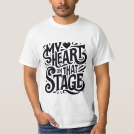Drama Club Gift - Artistieke uitvoerder typografie T-shirt