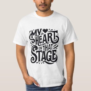 Drama Club Gift - Artistieke uitvoerder typografie T-shirt