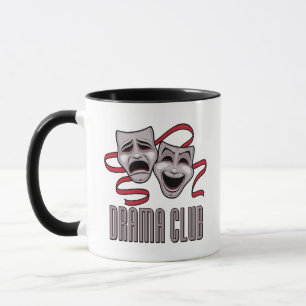 Drama Club Komedie- en tragediemaskers Mok