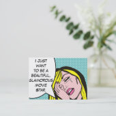 Drama Coach/Theater Director Pop Art Visitekaartje (Staand voorkant)