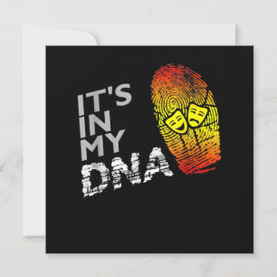 Drama-DNA-Shirt voor een dramaActor Bedankkaart