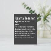 Drama Docent  Briefkaart (Staand voorkant)