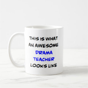 drama docent, geweldig koffiemok