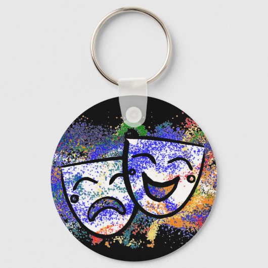 Drama: Een plastic van Technicolor Sleutelhanger (Voorkant)