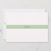 Drama en Fanfare Groene Uitnodiging (Achterkant)