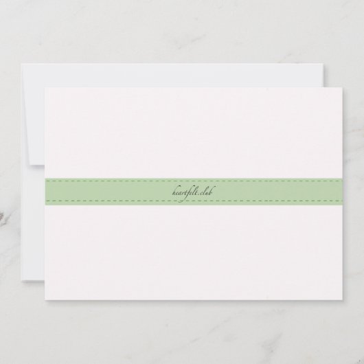 Drama en Fanfare Groene Uitnodiging (Achterkant)