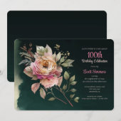 Drama en Romance Uitnodiging (Voorkant / Achterkant)