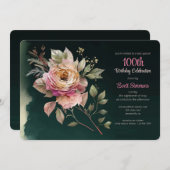 Drama- en romantiekuitnodiging kaart (Voorkant / Achterkant)