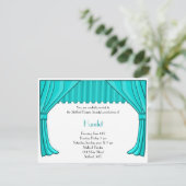 Drama en theateruitnodiging kaart (Staand voorkant)