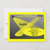 Drama en theateruitnodiging kaart (Voorkant)