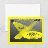 Drama en theateruitnodiging kaart (Voorkant / Achterkant)