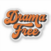 Drama Free Design Sticker (Voorkant)