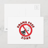 Drama Free Zone Briefkaart (Voorkant / Achterkant)