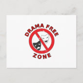 Drama Free Zone Briefkaart (Voorkant)