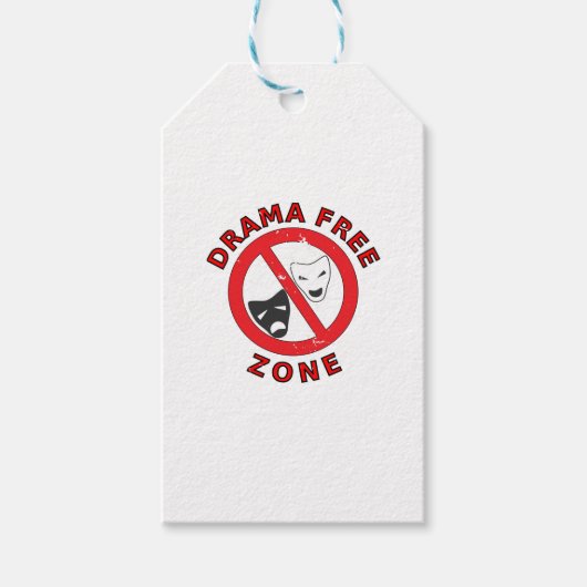 Drama Free Zone Cadeaulabel (Voorkant)