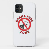 Drama Free Zone Case-Mate iPhone Case (Achterkant)