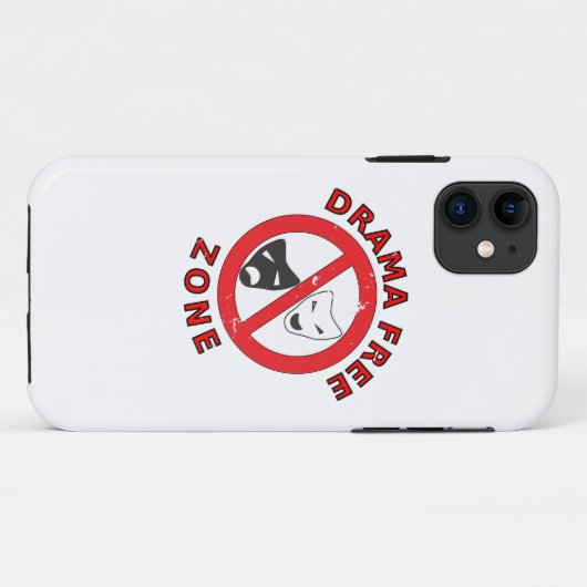 Drama Free Zone Case-Mate iPhone Case (Achterkant (horizontaal))
