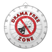 Drama Free Zone Dartbord (Voorkant)