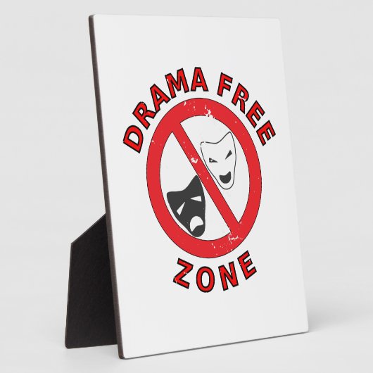 Drama Free Zone Fotoplaat (Zijkant)