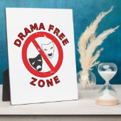 Drama Free Zone Fotoplaat (Zijkant)