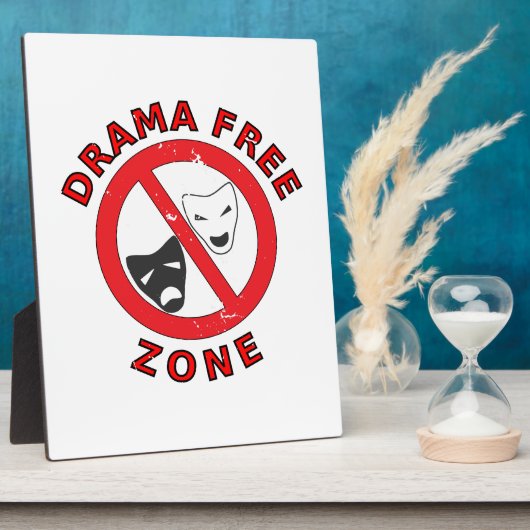 Drama Free Zone Fotoplaat (Zijkant)