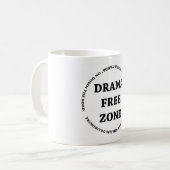Drama Free Zone Koffiemok (Voorkant links)