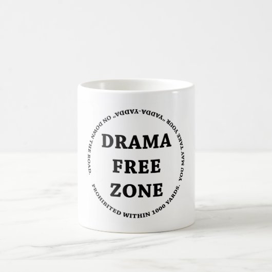 Drama Free Zone Koffiemok (Center)