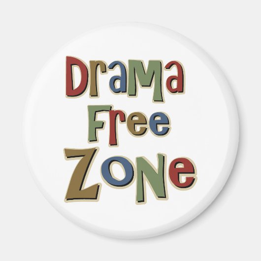Drama Free Zone Magneet (Voorkant)
