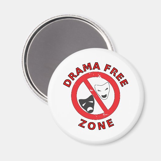 Drama Free Zone Magneet (Voorkant / Achterkant)