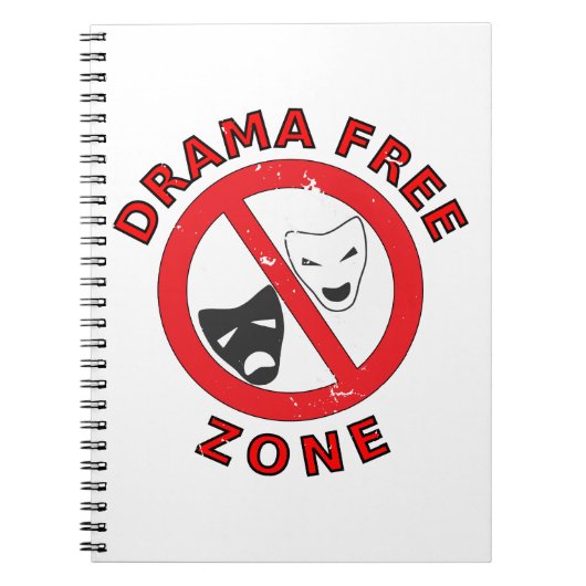 Drama Free Zone Notitieboek (Voorkant)
