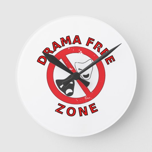 Drama Free Zone Ronde Klok (Voorkant)